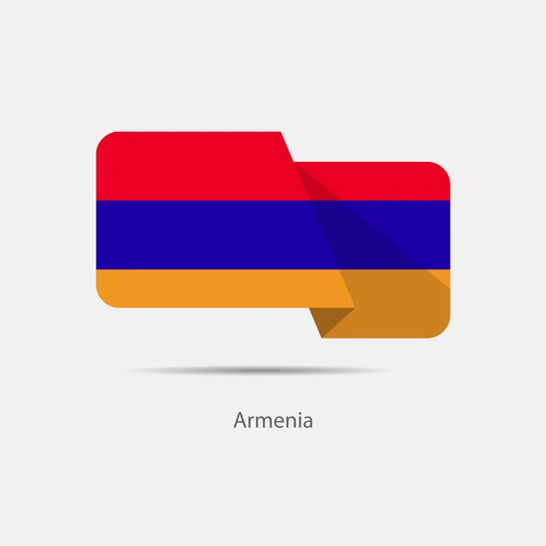 Logo der armenischen Nationalflagge — Stockvektor