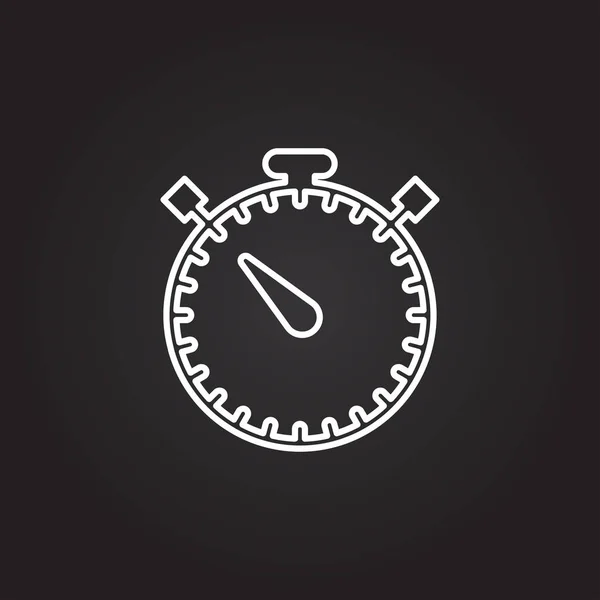 Ikona časovač znamení — Stockový vektor