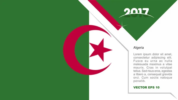 Logotipo da bandeira nacional algeria —  Vetores de Stock