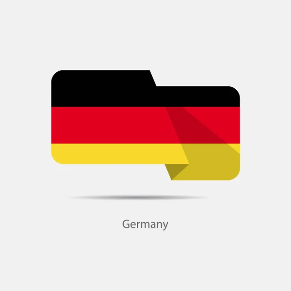 德国国旗徽标 — 图库矢量图片