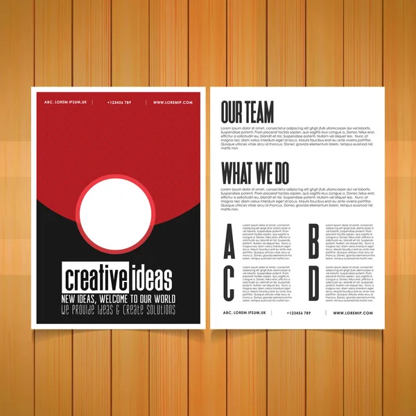 Modèle de brochure d'entreprise — Image vectorielle