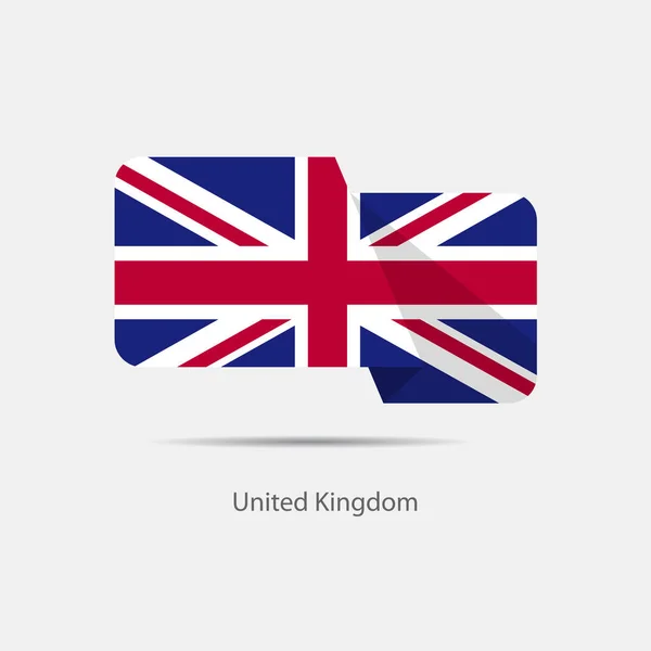 Velká vlajka logo Kingdomnational — Stockový vektor