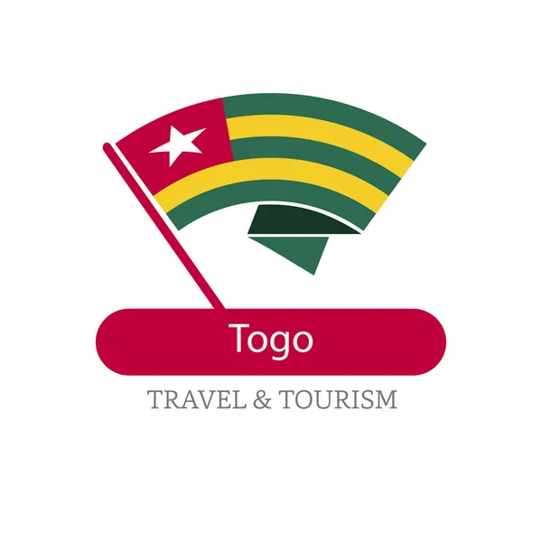 Togo logotipo de bandera nacional — Vector de stock