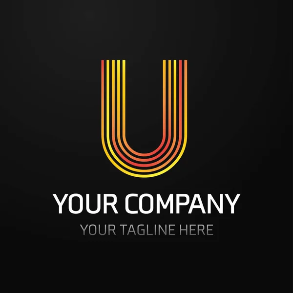 Şirket logonuzu ile mektup — Stok Vektör