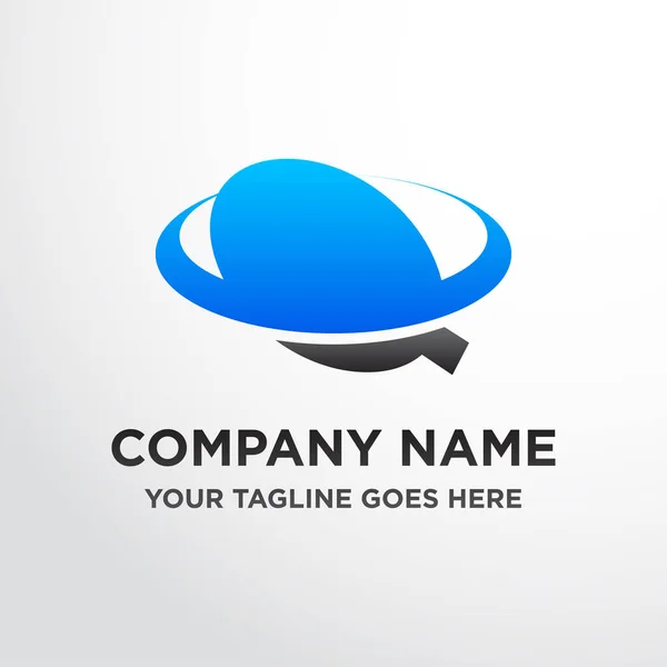 Logo de l'entreprise avec lettre — Image vectorielle
