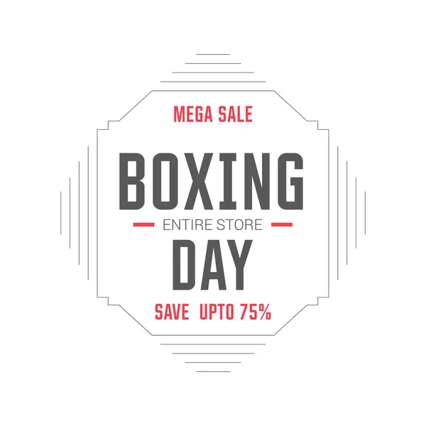 Banner of boxing day sale — Stock Vector