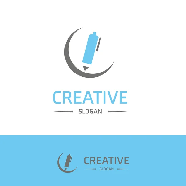 Logotipo creativo banner — Vector de stock