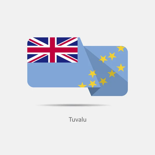 Tuvalu ulusal bayrak logosu — Stok Vektör