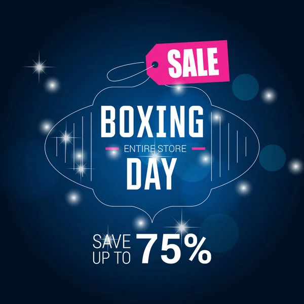 Banner of boxing day sale — Stock Vector