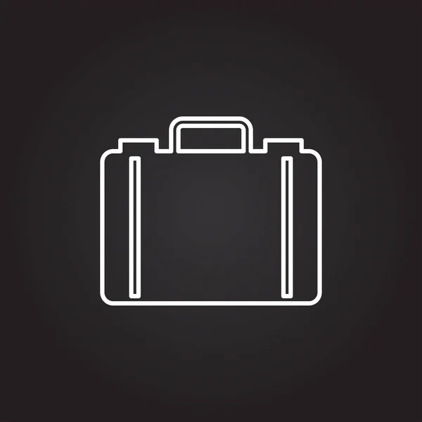 Aktovka, kufr ikonu — Stockový vektor
