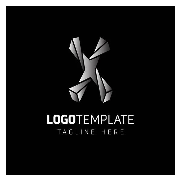 Diseño de Logo Empresarial con Letra X — Vector de stock