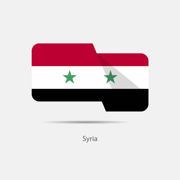 Syrien nationalflagge logo — Stockvektor