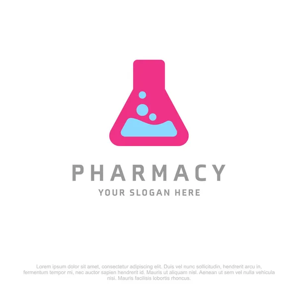 Логотип аптеки с бесплатным местом для текста — стоковый вектор