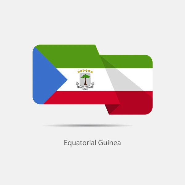 Logo der Nationalflagge Äquatorialguineas — Stockvektor