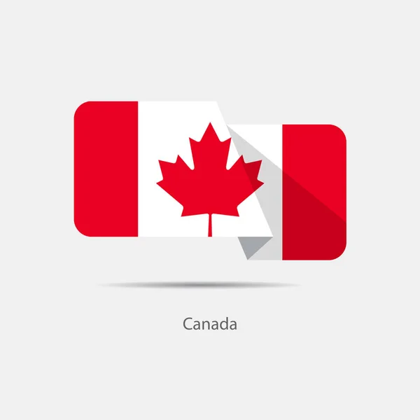 Логотип национального флага Канады — стоковый вектор