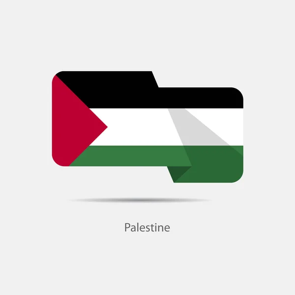 Logotipo da bandeira nacional da Palestina — Vetor de Stock