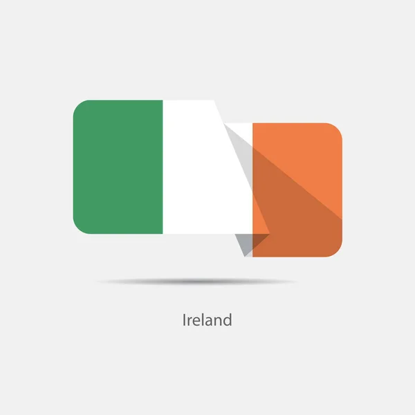 Logo flaga Narodowa Irlandii — Wektor stockowy