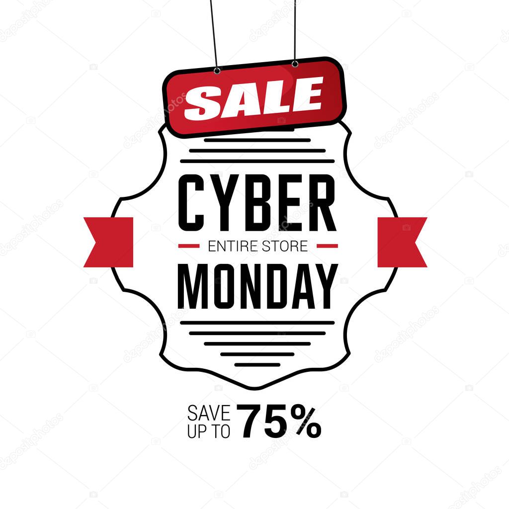 banner of cyber monday sale