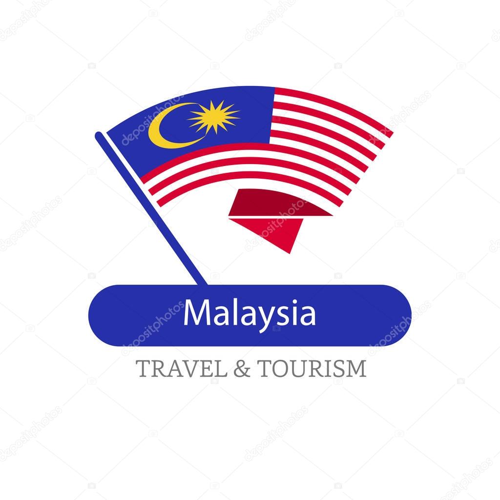 Malaysia national flag logo — Stock Vector © ibrandify #135359536