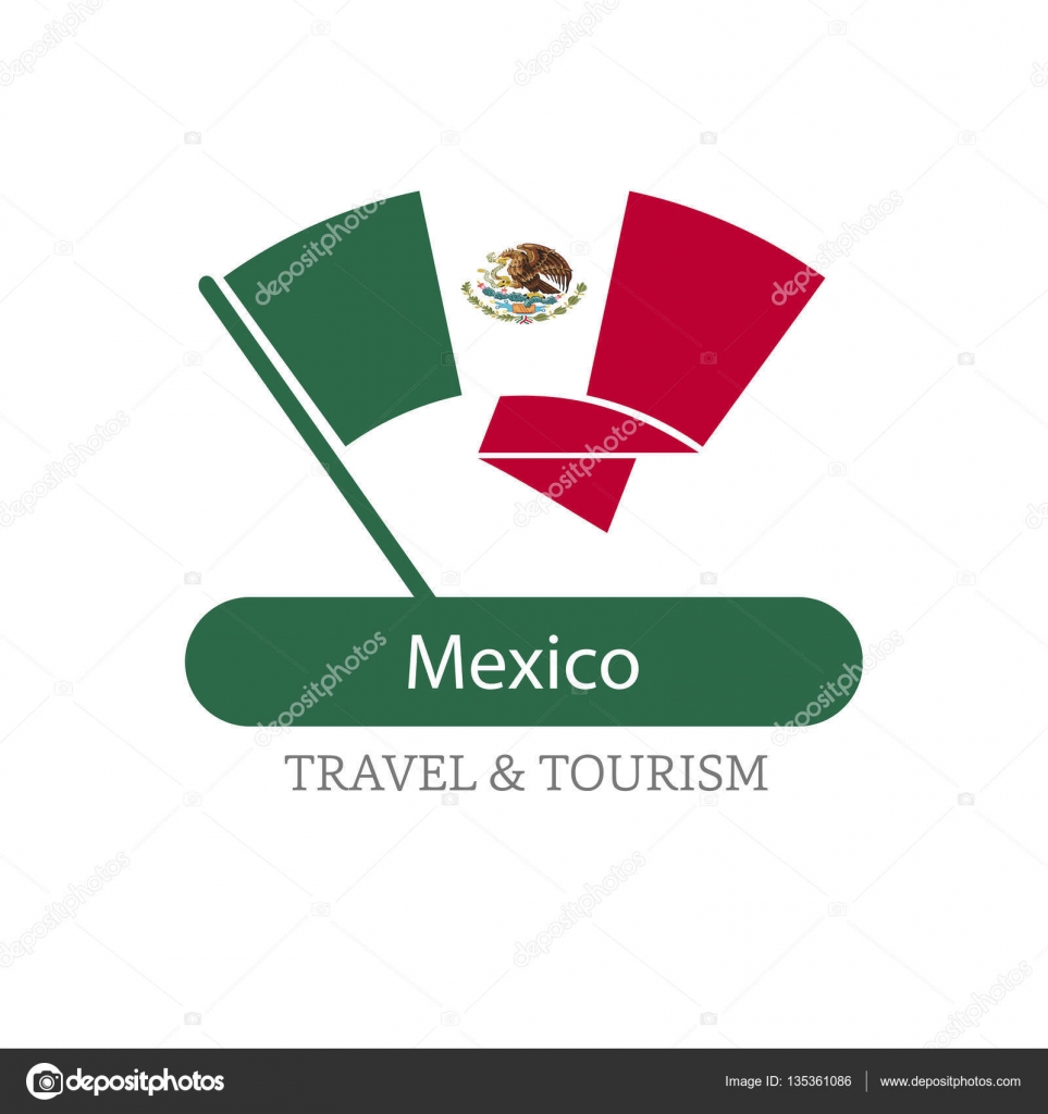 Logotipo de la bandera nacional de México vector, gráfico