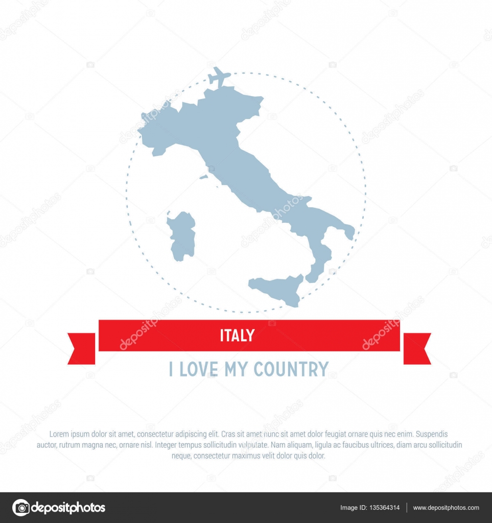 Italy Map Icon Vector Image By C Ibrandify Vector Stock 135364314