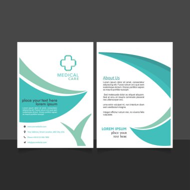 tıbbi broşür şablonu