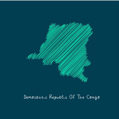 Dünya harita illüstrasyon, Kongo Demokratik Cumhuriyeti