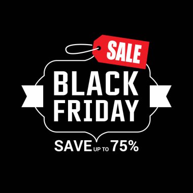 siyah Cuma satış afiş