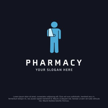 Eczane afiş metin için boş alan ile