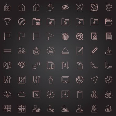 ağ simgeleri dizisi