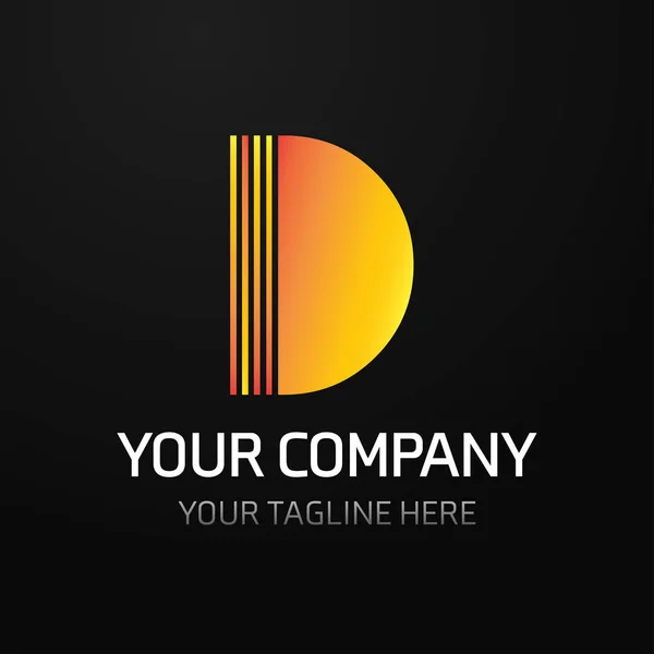 Il logo della tua azienda con lettera — Vettoriale Stock