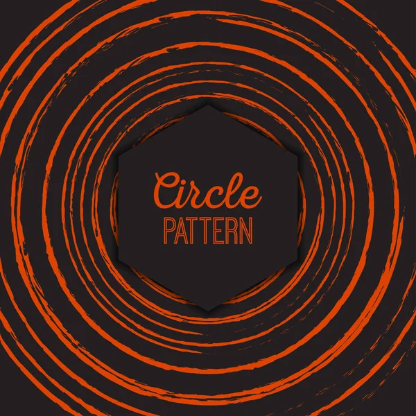 Pattern with orange circles — Stock Vector