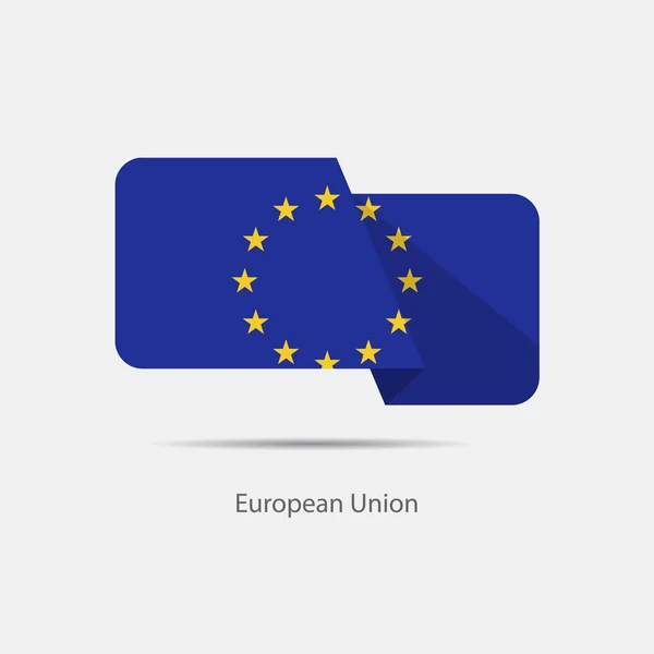 Europeiska unionens flagga logo — Stock vektor