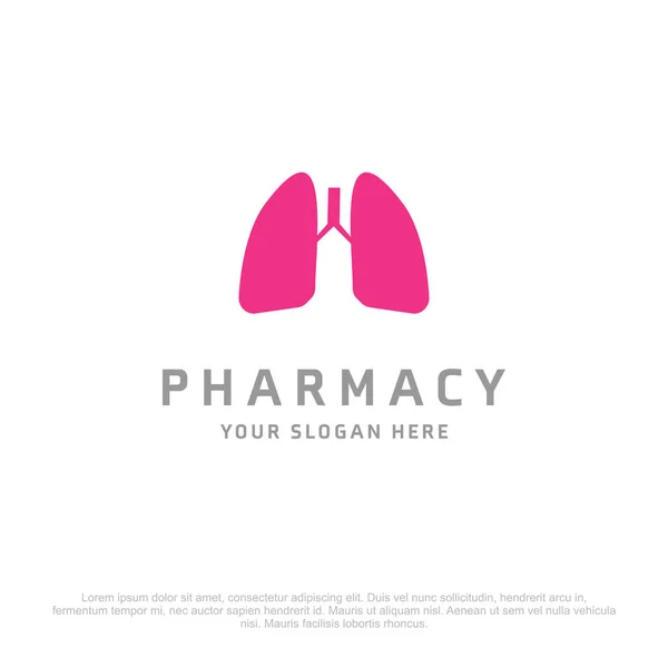 Logotipo de la farmacia con espacio libre para el texto — Archivo Imágenes Vectoriales