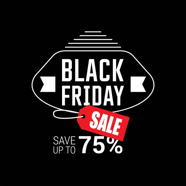 Banner des Black Friday Sale — Stockvektor