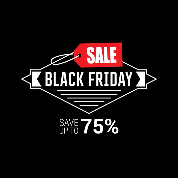 Banner des Black Friday Sale — Stockvektor