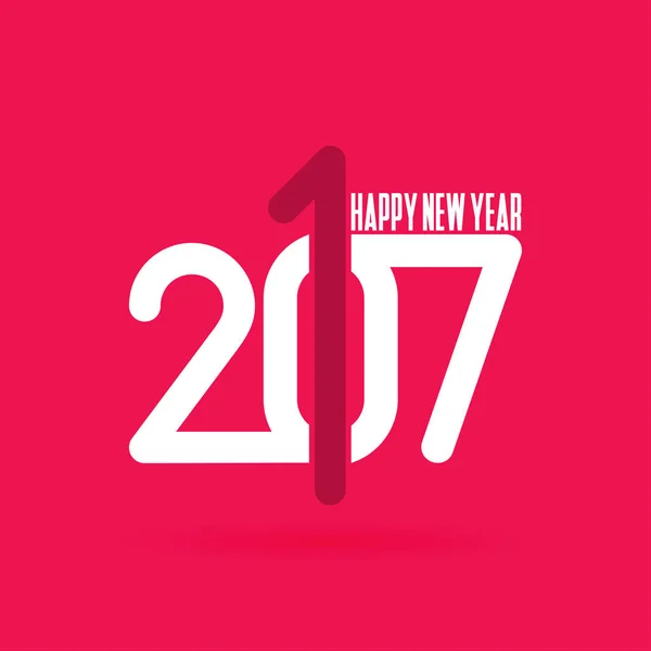 2017 felice anno nuovo carta — Vettoriale Stock