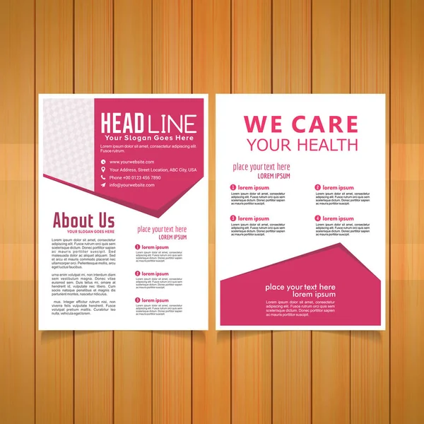 template of medical brochure