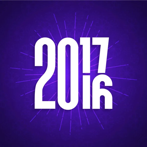 Karta nowy rok 2017 — Wektor stockowy