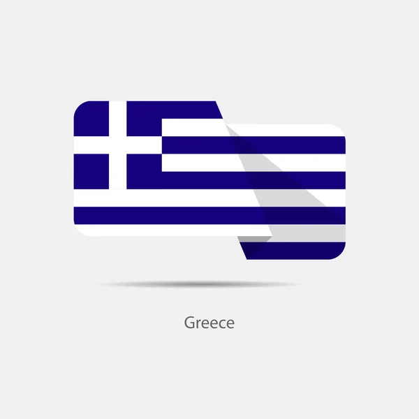 Yunanistan ulusal bayrak logosu — Stok Vektör