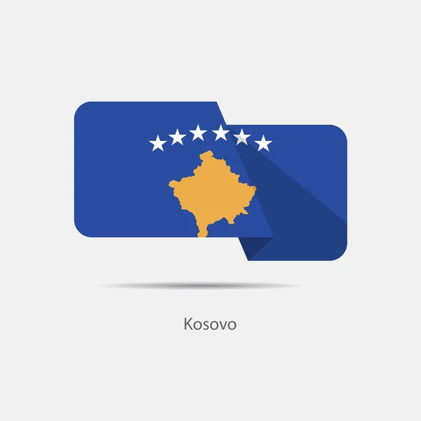 Logotipo da bandeira do Kosovo —  Vetores de Stock