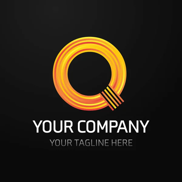 Logotipo da sua empresa com carta — Vetor de Stock