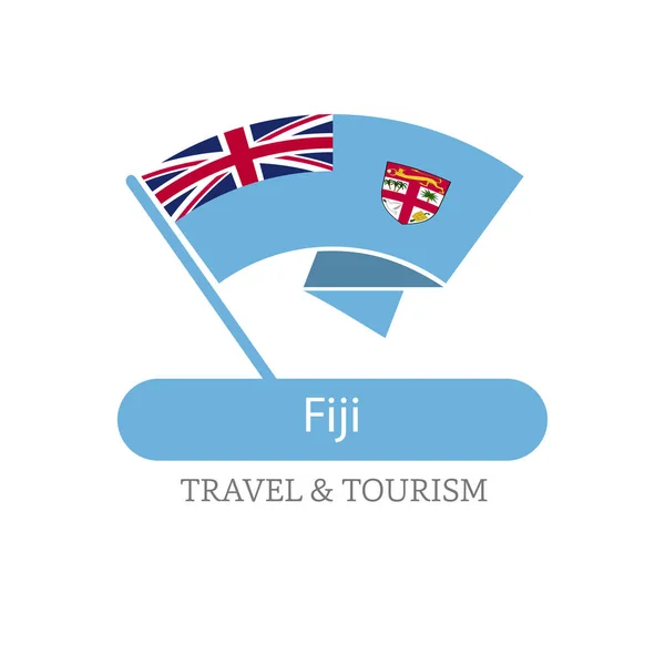 Logo der Nationalflagge Fidschis — Stockvektor