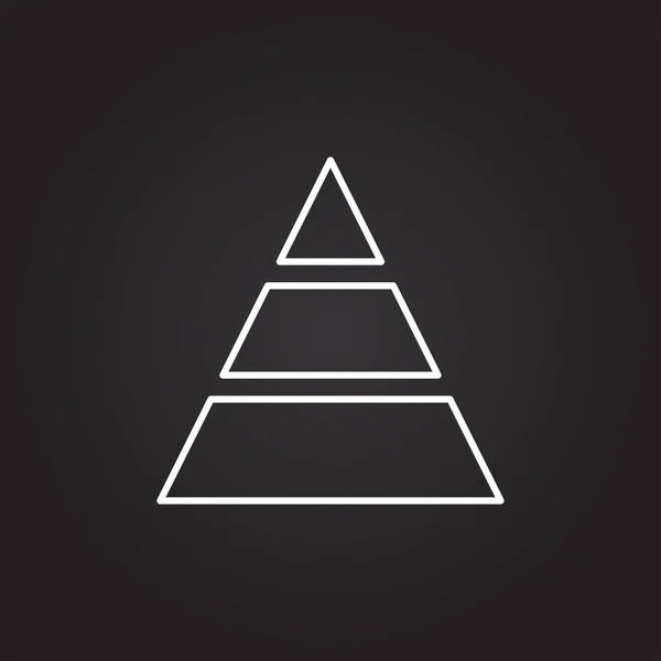 Icône du signe triangle — Image vectorielle