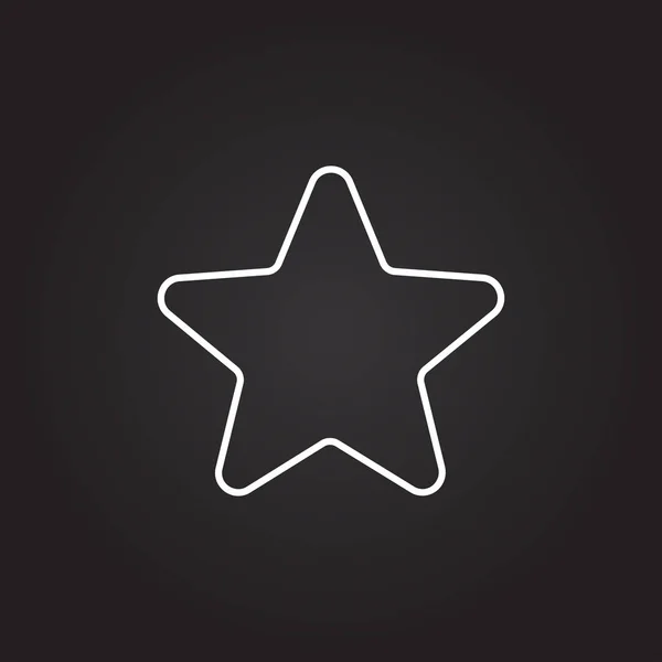 Icône du signe étoile — Image vectorielle