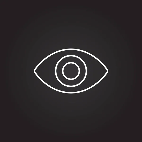 Pictogram van oog teken — Stockvector