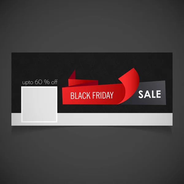 Banner of black friday sale — Stock Vector