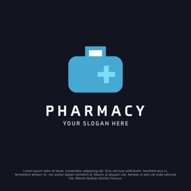 Eczane afiş metin için boş alan ile