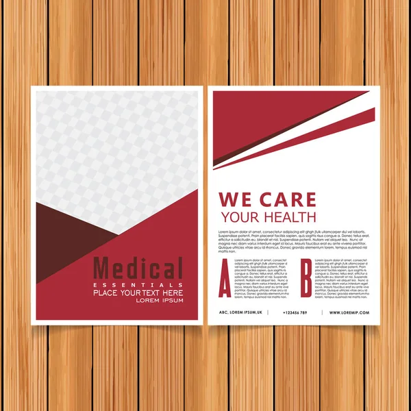 Sjabloon voor medische brochure — Stockvector