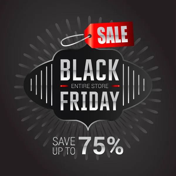 Banner des Black Friday Sale — Stockvektor